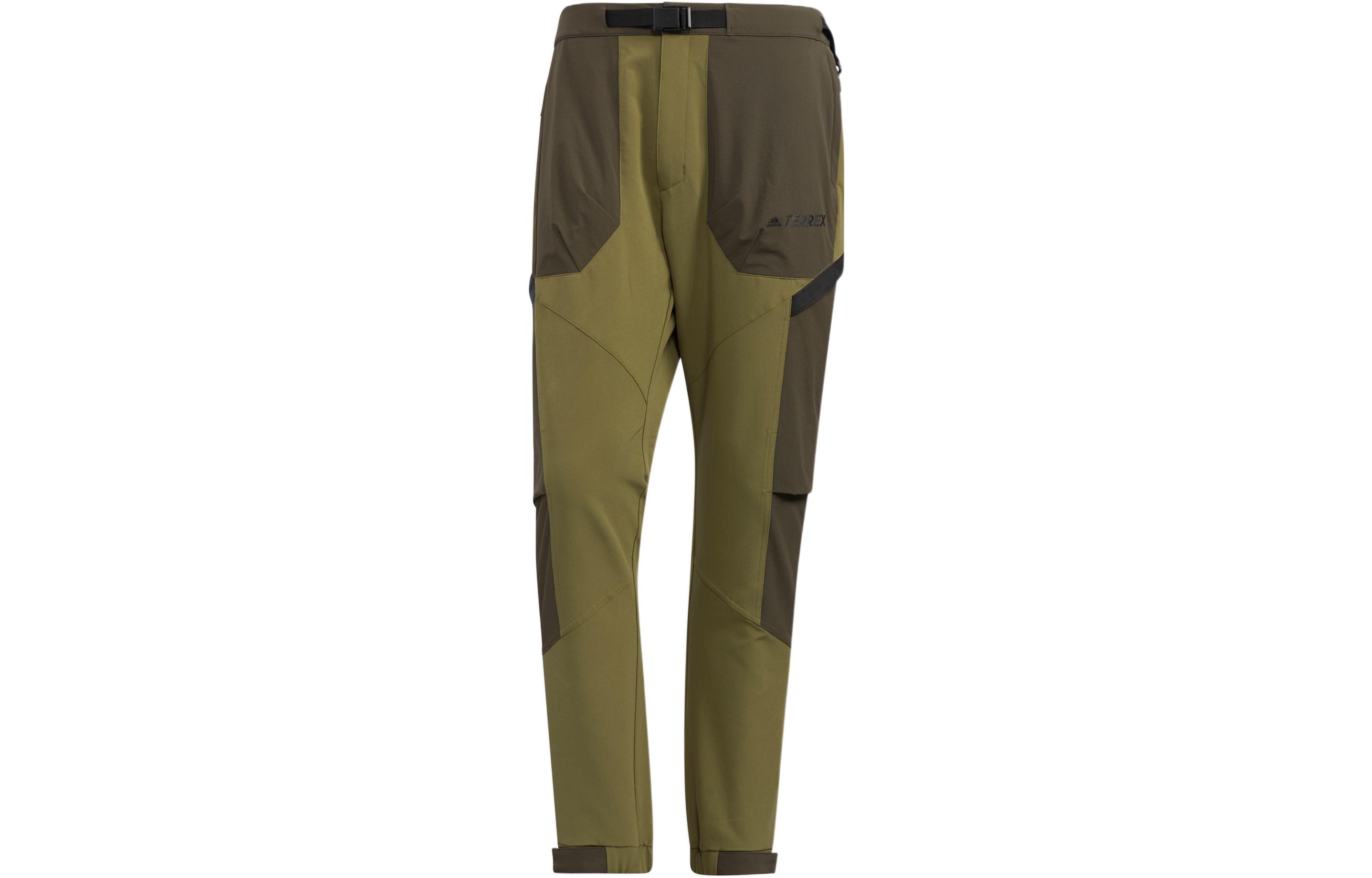 

Вязаные спортивные брюки мужские коричневые зеленые Adidas