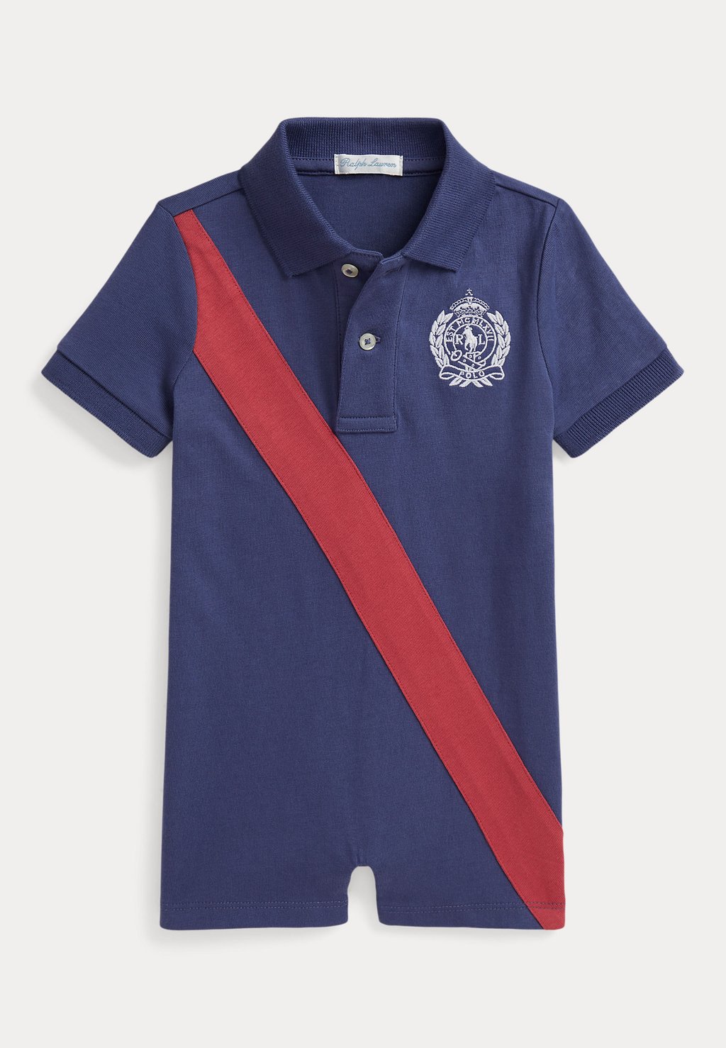 

Комбинезон CREST COTTON JERSEY POLO SHORTALL Polo Ralph Lauren, синий