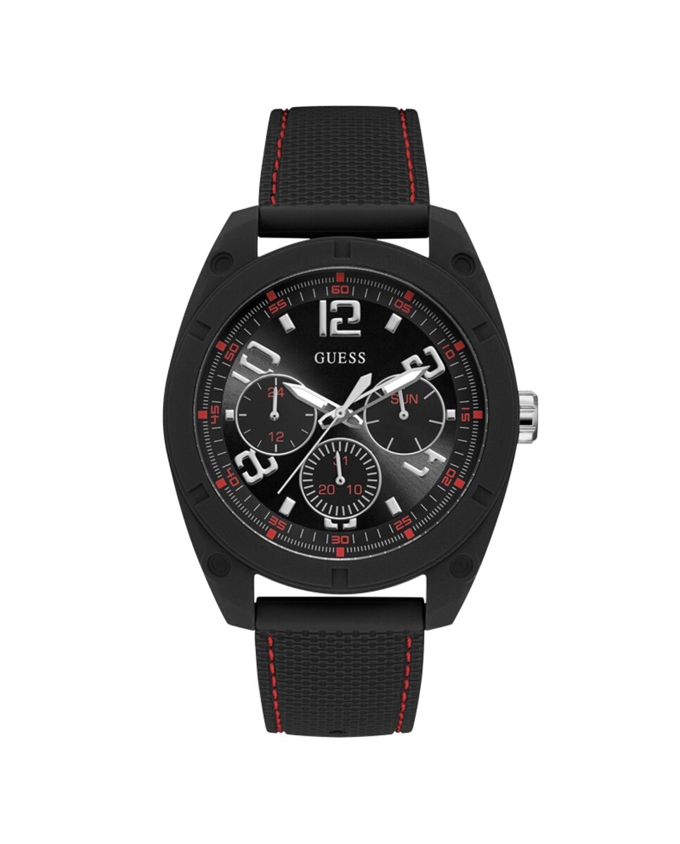 

Мужские часы Dash W1256G1 из силикона и черным ремешком Guess, черный
