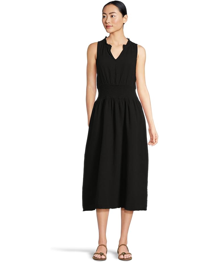 

Платье Mod-o-doc Smocked Waist Midi Tank Dress, черный
