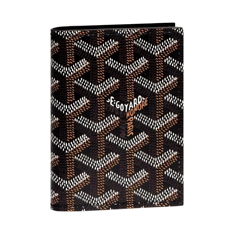 

Кошелек-кардхолдер SAINT-MARC из кожи коровы малого размера унисекс 11 цветов GOYARD, черный