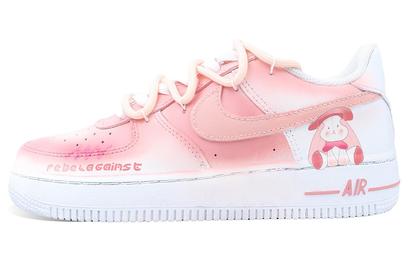 

Кроссовки Nike Air Force 1 Skateboard Shoes Women's Low-Top White Pink