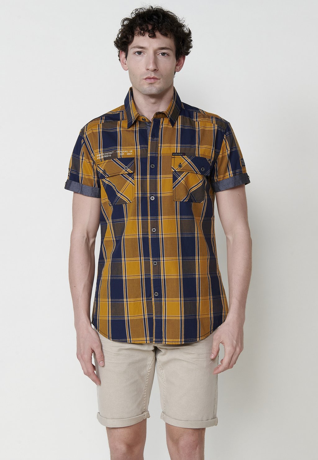 

Рубашка SHORT-SLEEVED Koroshi, охра