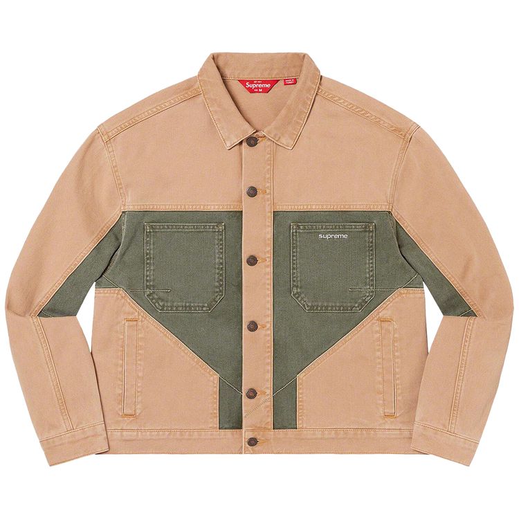 

Куртка Supreme 2-Tone Paneled Denim Jacket 'Brown', коричневый