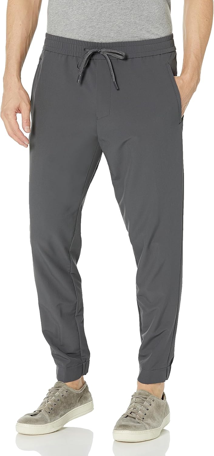 

BOSS Мужские зауженные чинос с манжетами, Asphault Grey