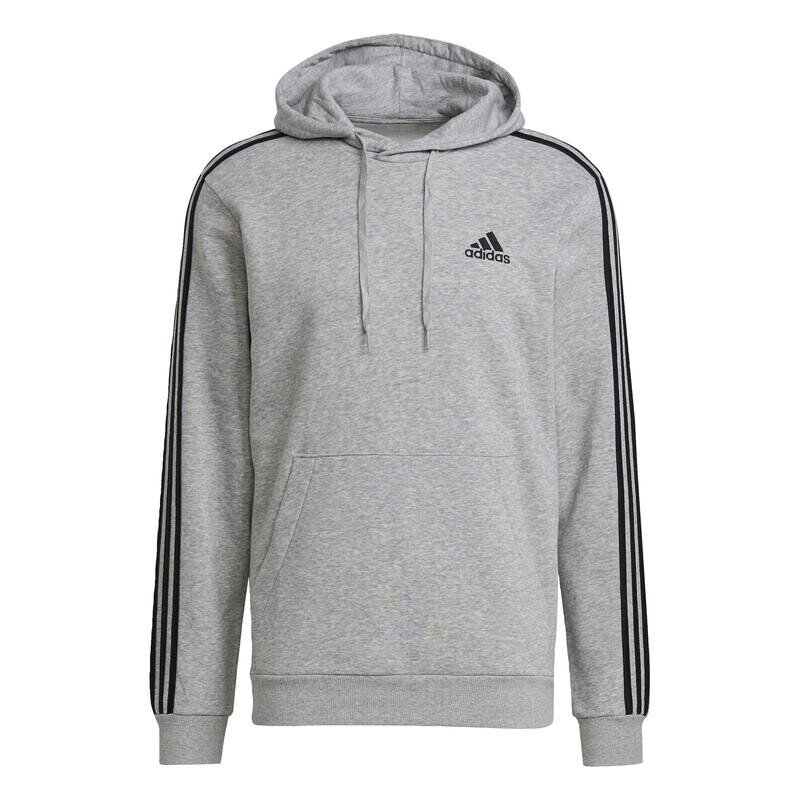 Спортивная толстовка Adidas, цвет grau/schwarz/schwarz — фото 3