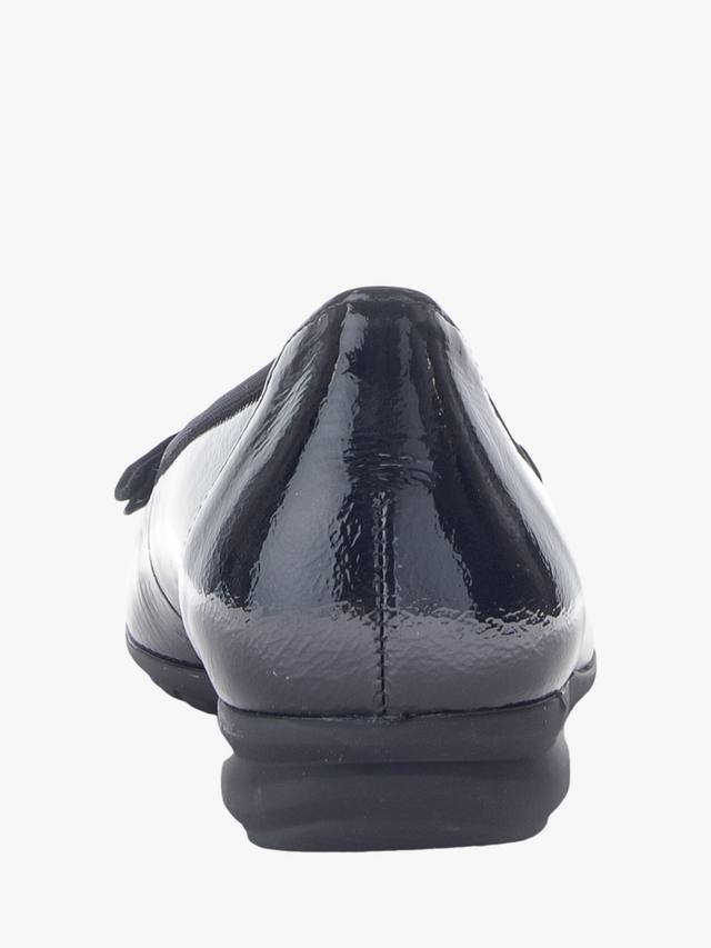 Балетки Sage Wide Fit из лаковой кожи Gabor, Black — фото 3