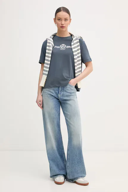 Футболка с коротким рукавом relaxed fit Tommy Hilfiger, синий — фото 2