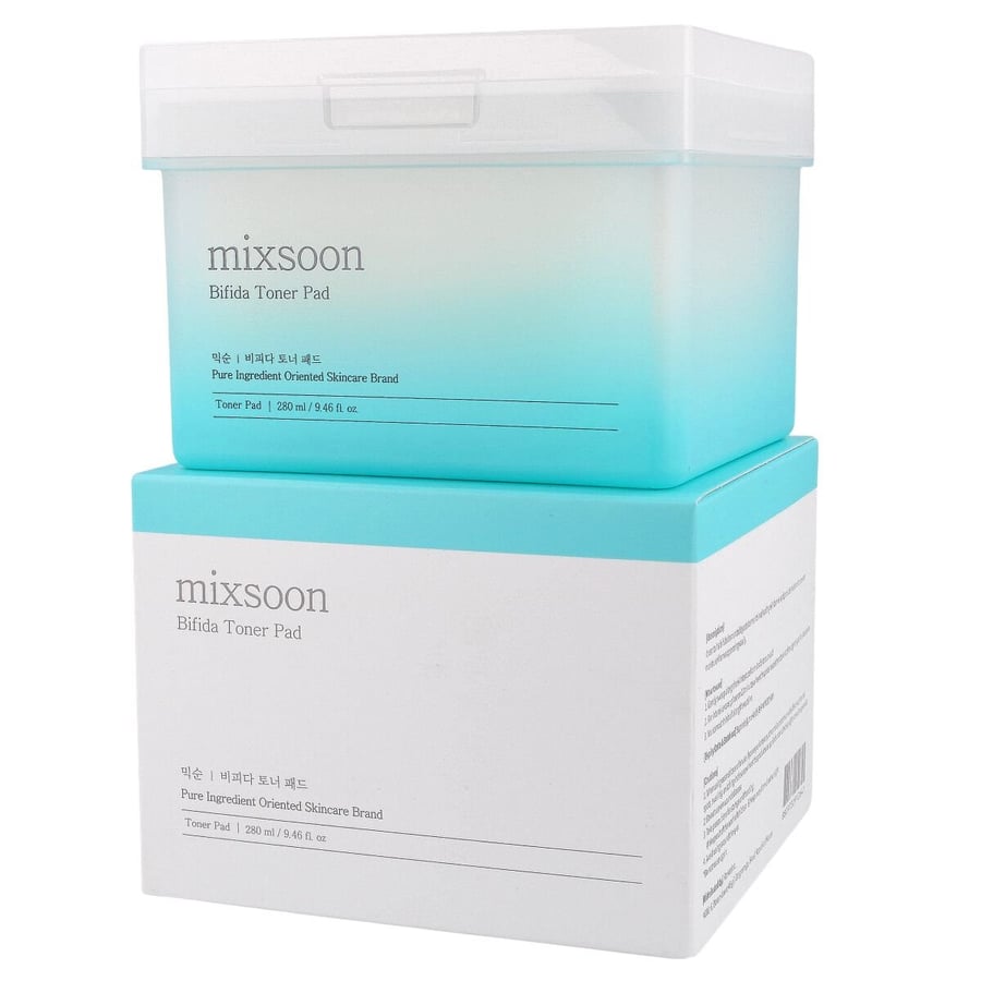 

mixsoon, Bifida Toner Pad, Тонизирующие увлажняющие подушечки, 120 шт.