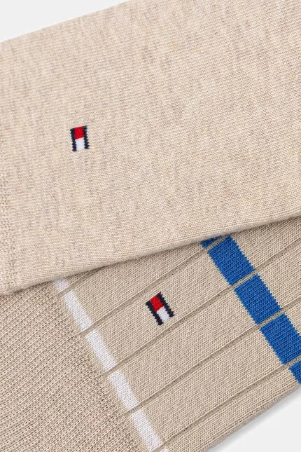 Носки мужские двухслойные Tommy Hilfiger, бежевый — фото 2