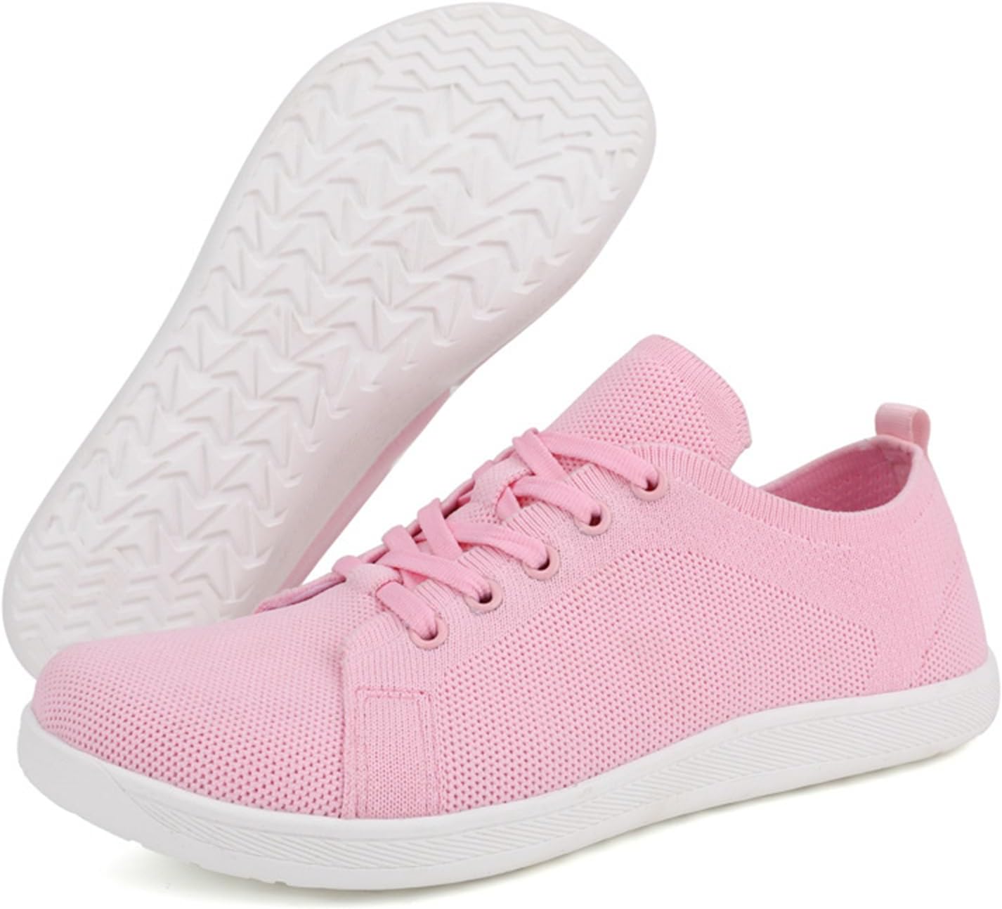 

Унисекс кроссовки для походов Kubbon с широкой носочной частью, нулевым перепадом, легкие кеды для ходьбы, минималистичные кроссовки-босоножки, на липучке, дышащие беговые кроссовки, розовый