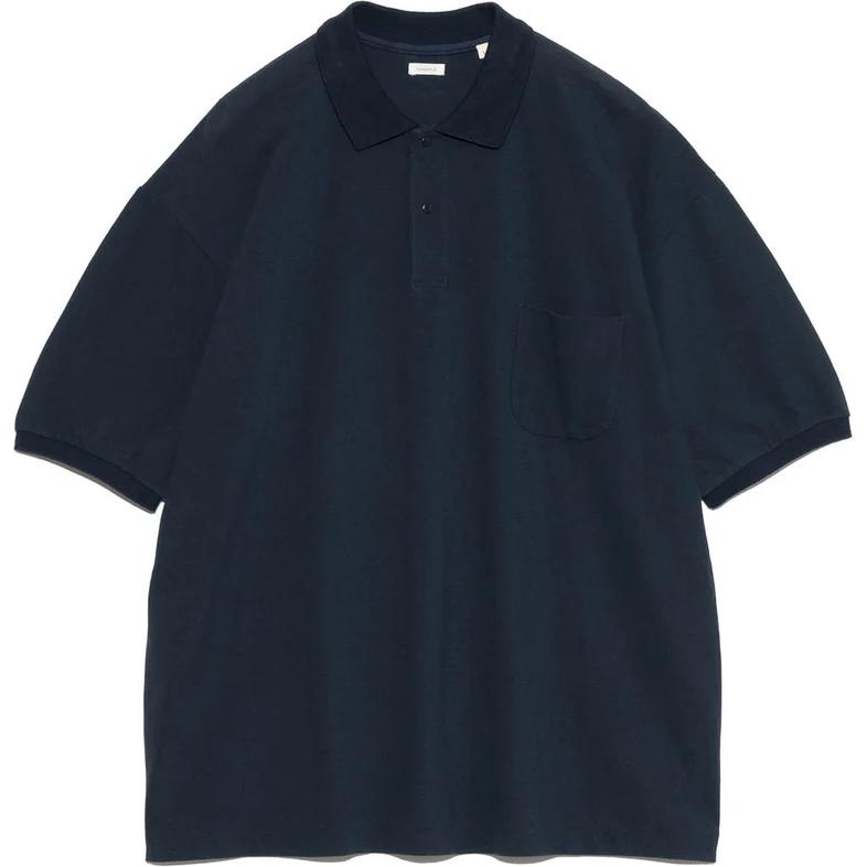 

Рубашка-поло с коротким рукавом Nanamica, marine синий