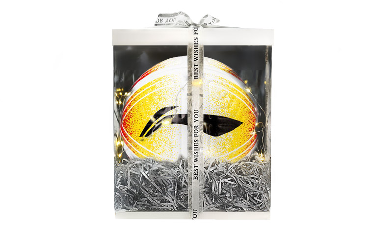 

Размер 5 футбольный мяч TPU машинной строчки унисекс яркий цвет LINING, белый Gift Box Set