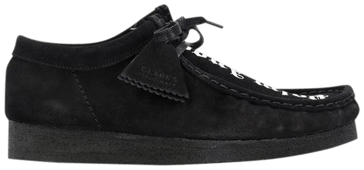 

Кроссовки Clarks Palm Angels x Fringed Wallabee Moccasin 'Black', черный