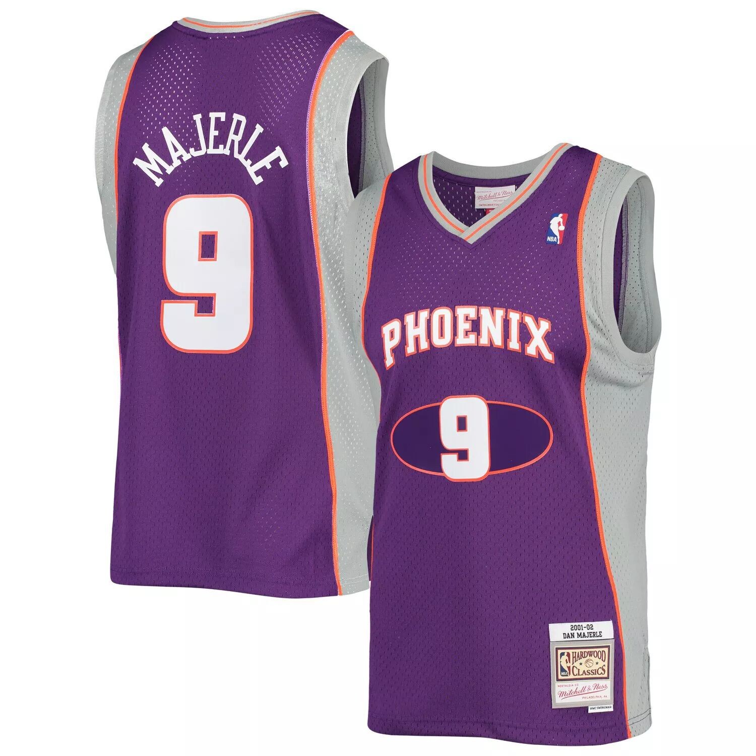 

Мужская майка Mitchell & Ness Dan Majerle Purple Phoenix Suns 2001-02 Hardwood Classics Swingman