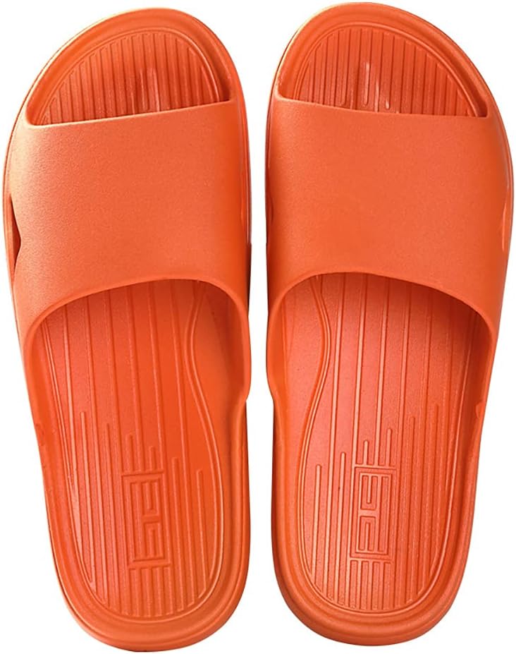 

Домашние тапочки Kirozanny унисекс для пары, стильные, нескользящие, мягкие, удобные, простые, оранжевый