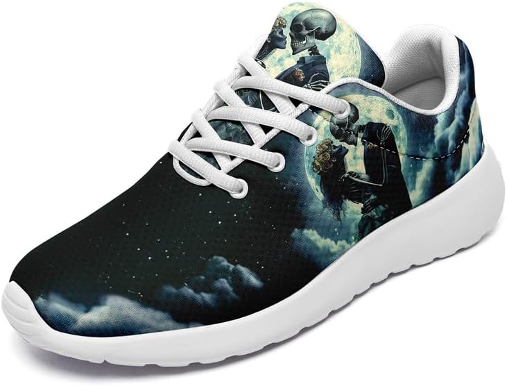 

Модные кроссовки с черепом для мужчин и женщин, розовые и черно-красные, повседневные, легкие, унисекс, для бега, тенниса и ходьбы Awsole