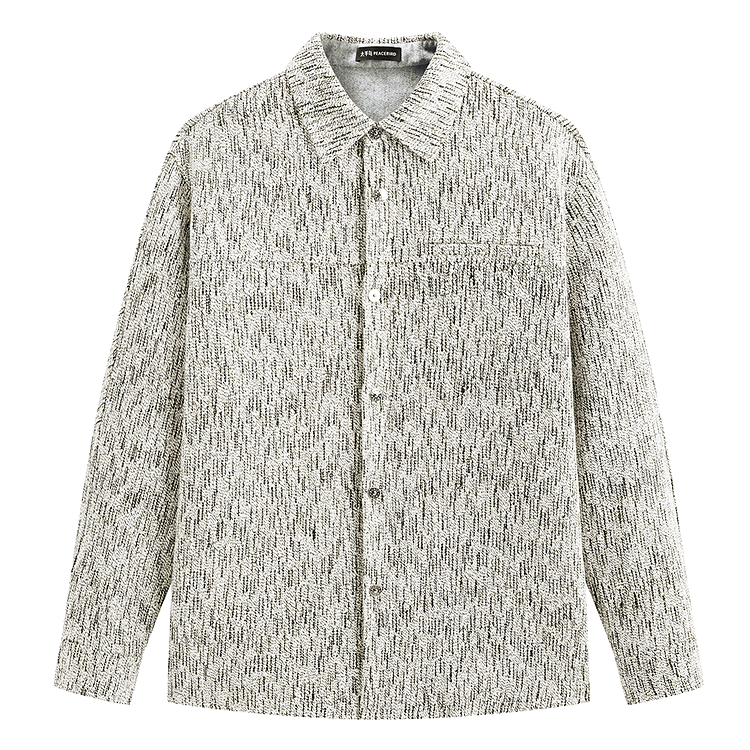 

PEACEBIRD MEN Рубашка мужская Mist White 1 Lapel Moderate