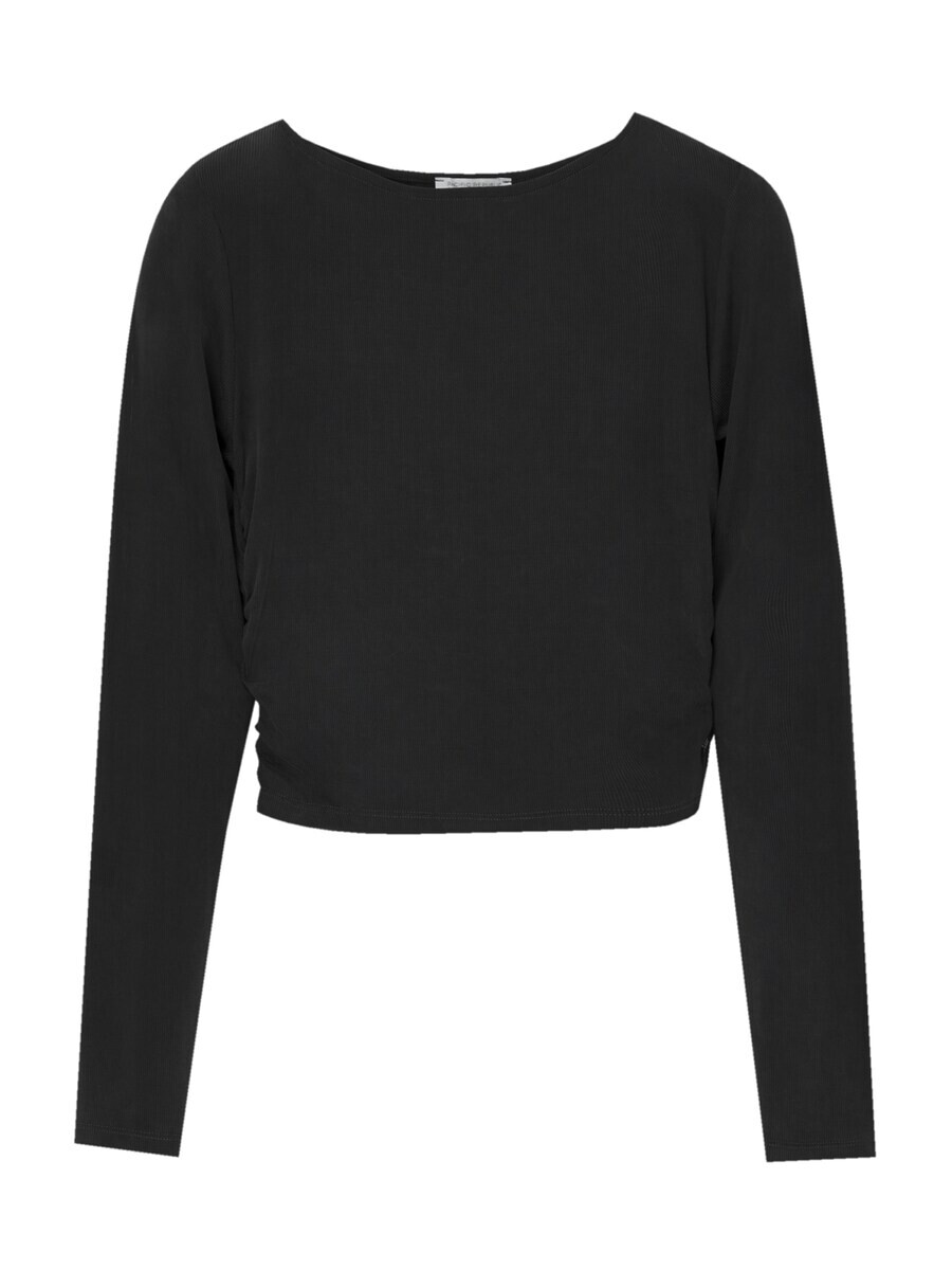 

Лонгслив Pull&Bear, черный