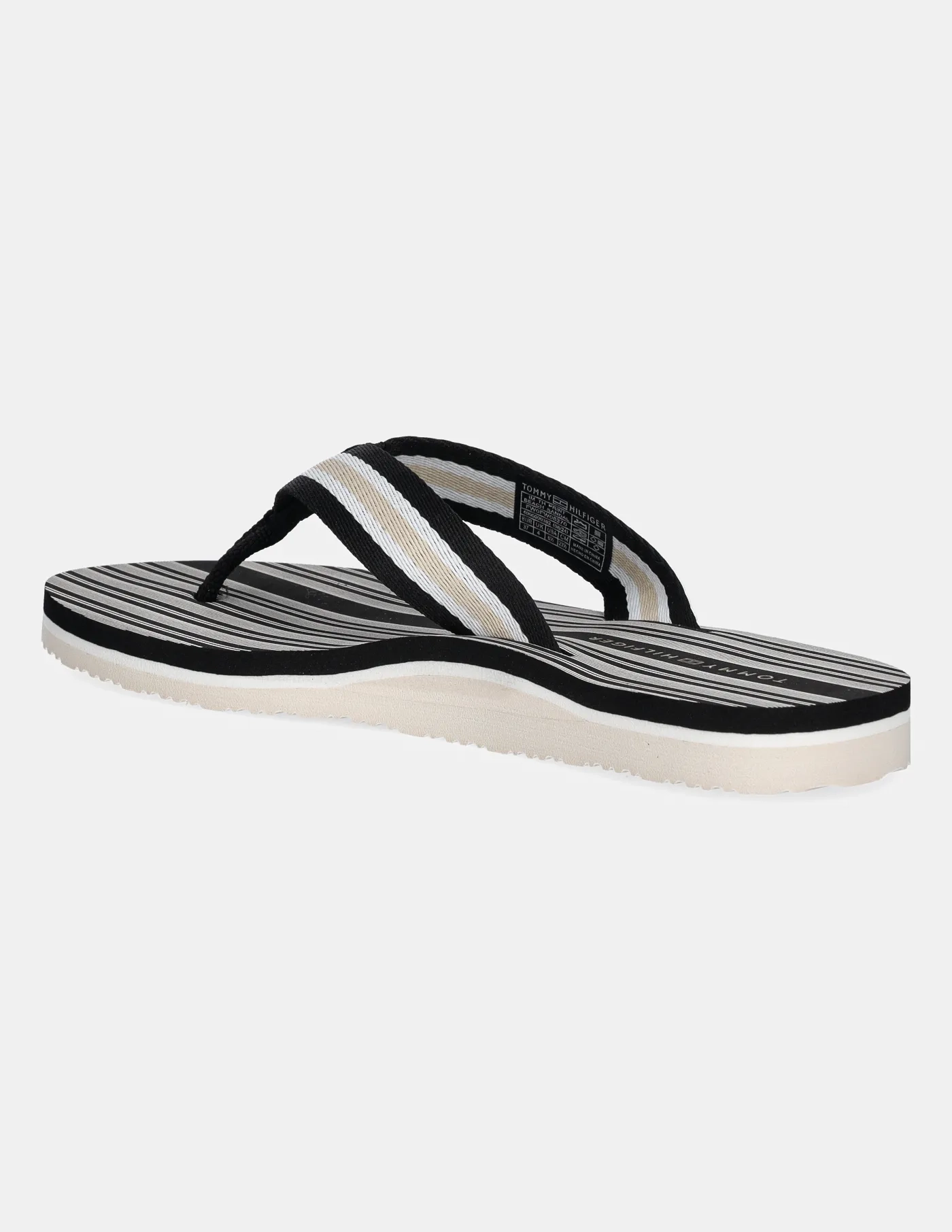 Шлепанцы IM TH PRINT BEACH SANDAL Tommy Hilfiger, черный — фото 3