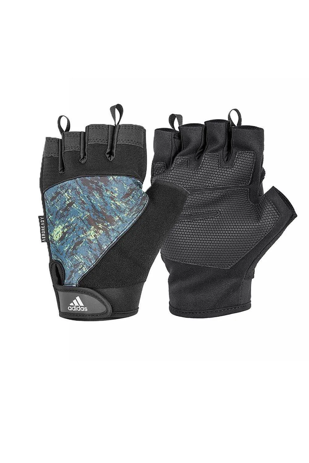 

Перчатки для спортзала с половиной пальца Adidas, синий