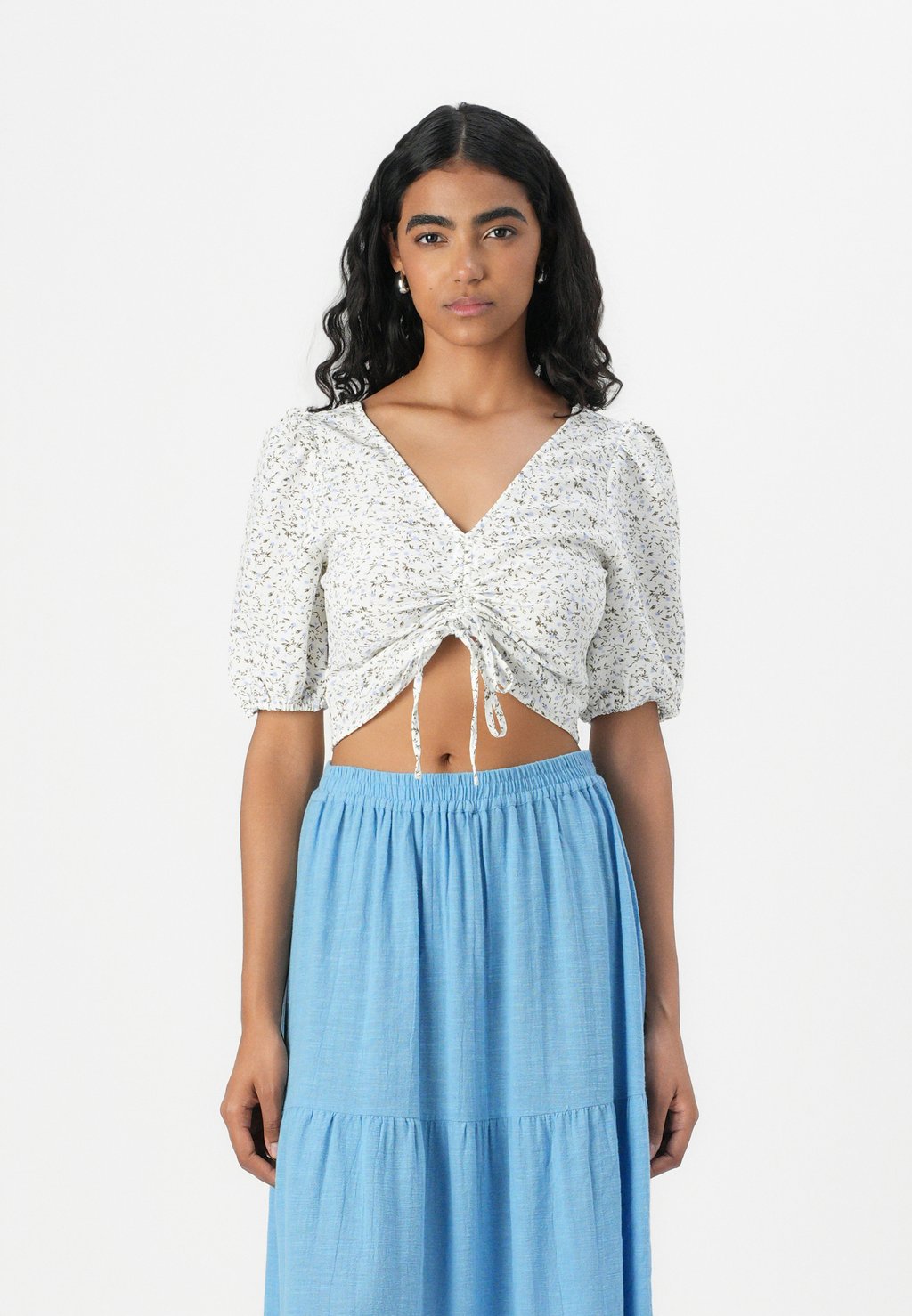 

Топ VMVIOLA ROUCHING - Blouse Vero Moda, белый