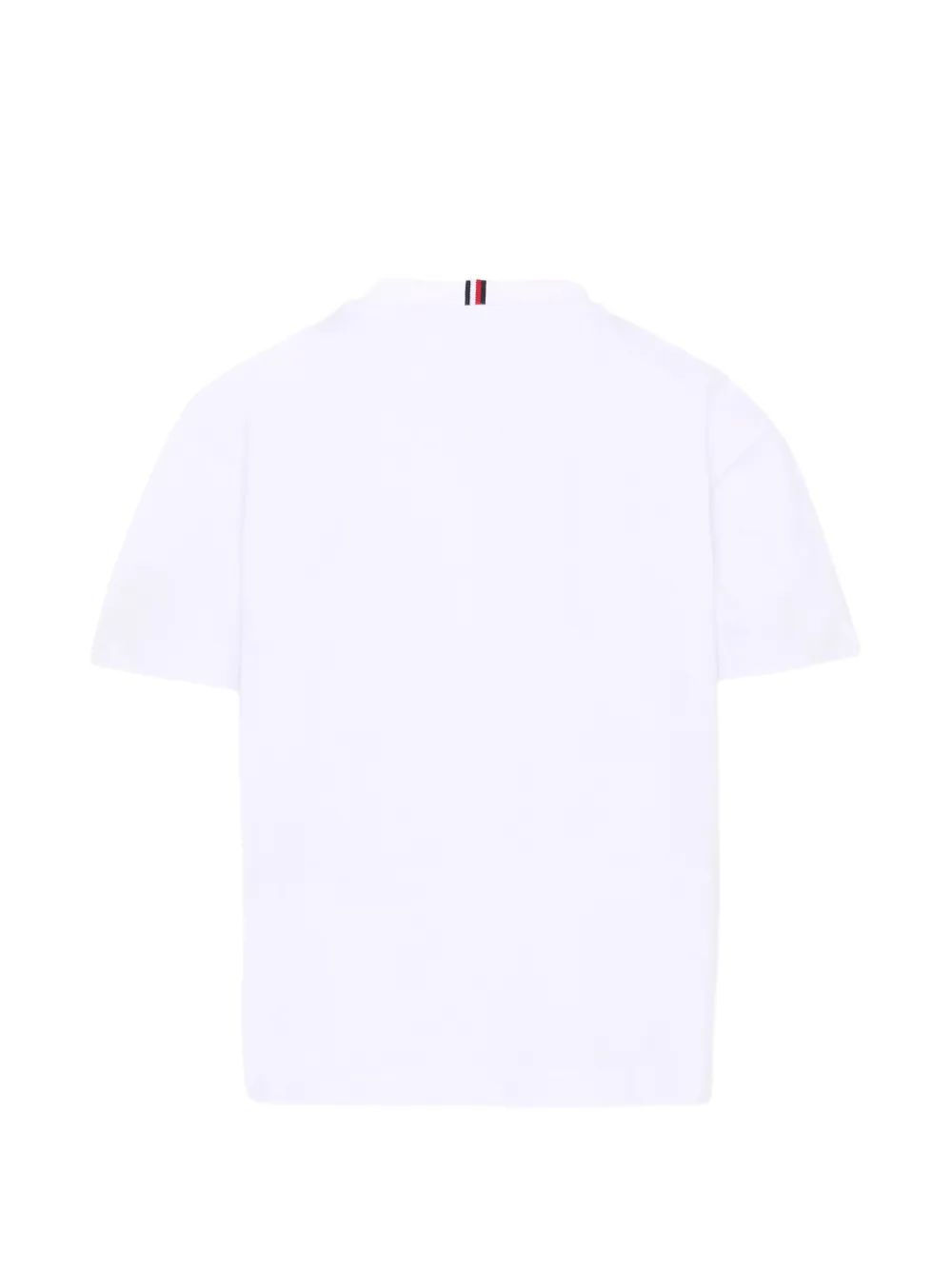 Футболка с логотипом и значком в виде флага Tommy Hilfiger Junior, белый — фото 2