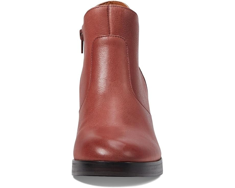 Lucky Brand Quinlee Ботинки женские из кожи хенна на квадратном каблуке мюли, красный — фото 4
