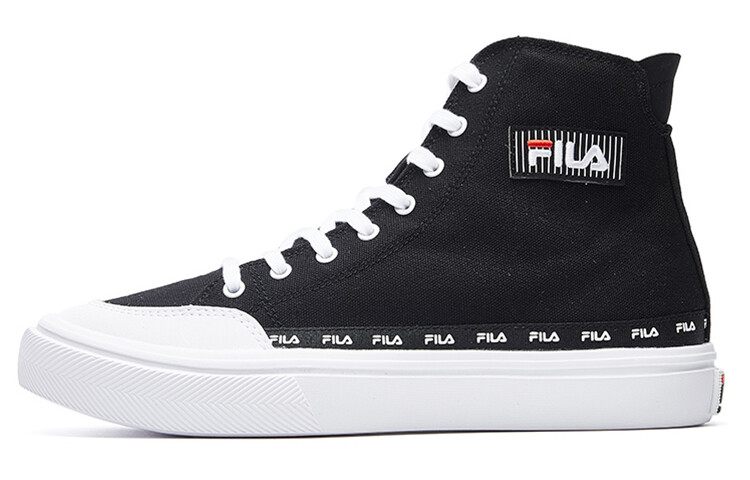 

Strada High Canvas Shoes Women's High-top Black/Philo White Fila