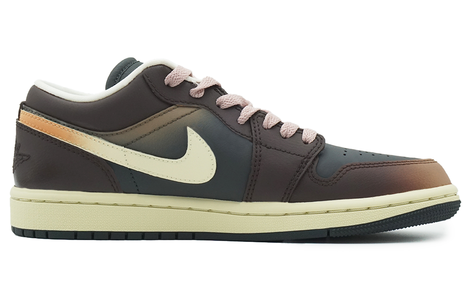 

Кроссовки Air Jordan 1 Vintage Basketball Shoes Women's Low-top Orange/brown, коричневый