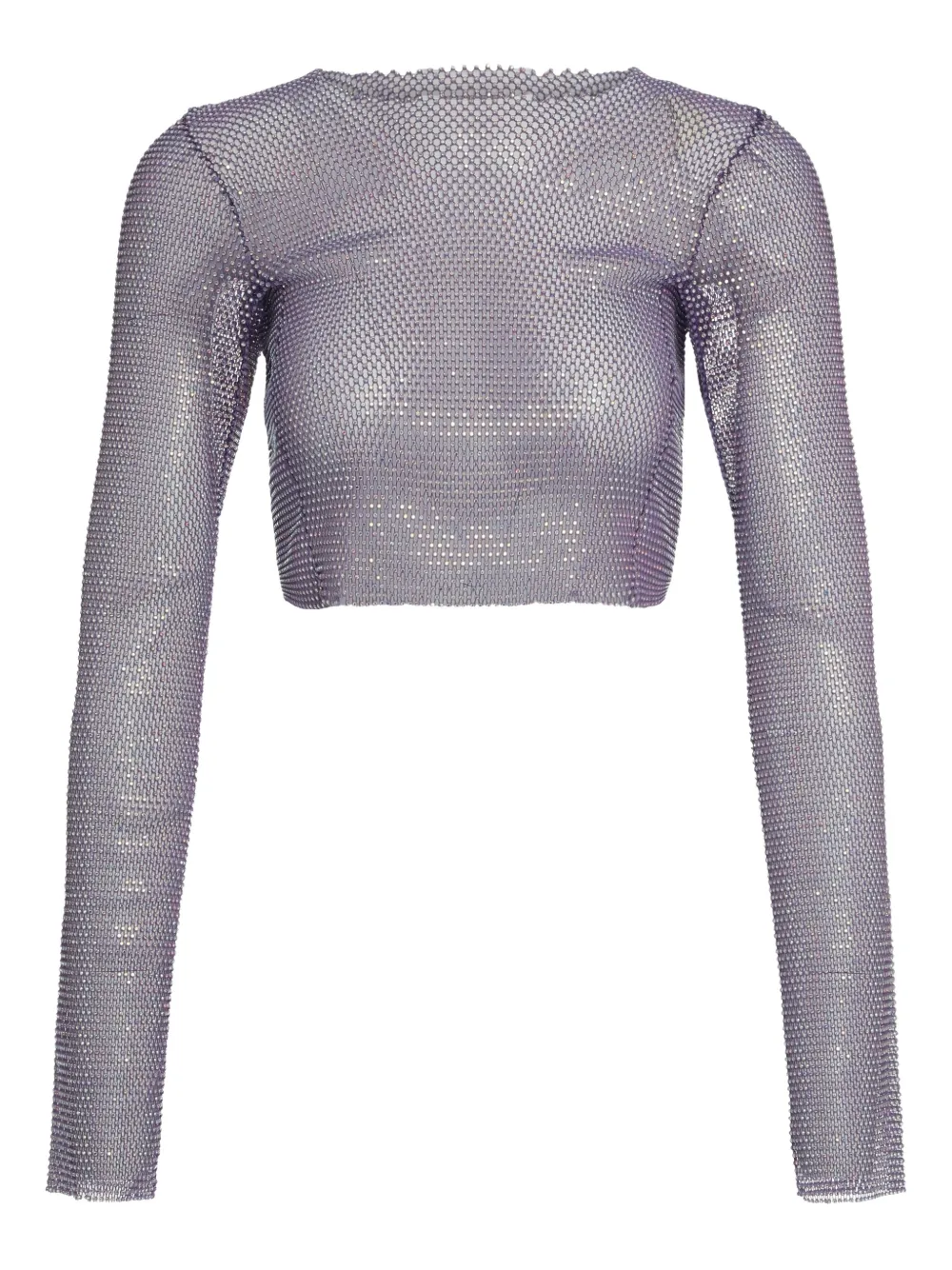 

Укороченный топ с длинными рукавами и украшениями Santa Brands, фиолетовый