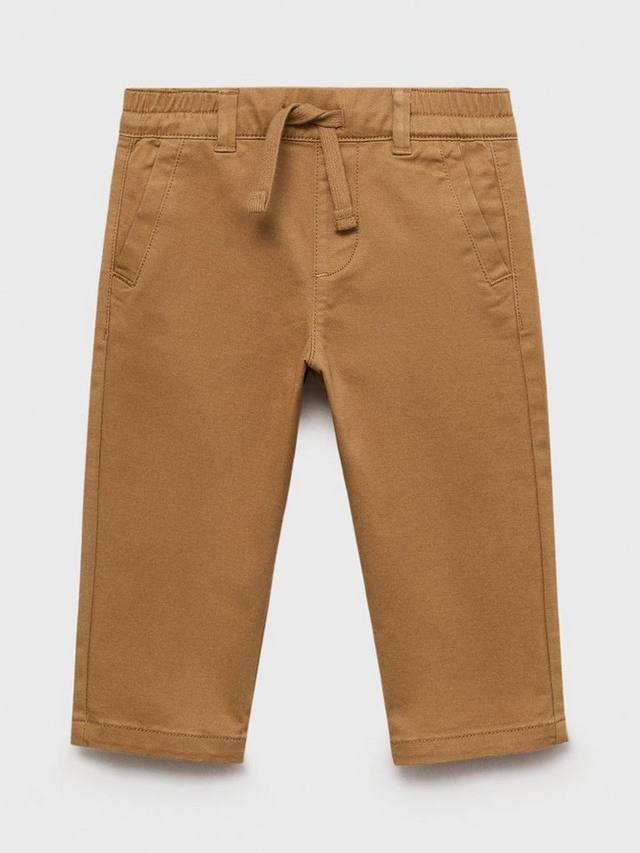 

Детские хлопковые чинос с кулиской Mango