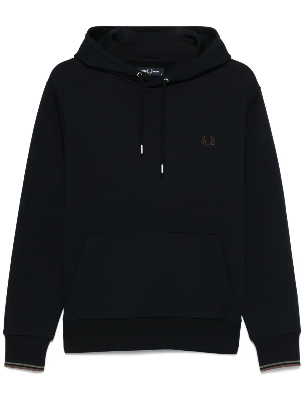 

Худи с контрастной отделкой Fred Perry, синий