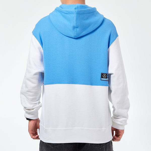Толстовка Air Jordan MENS Logo Print Basketball Black/White/Blue, черный — фото 4