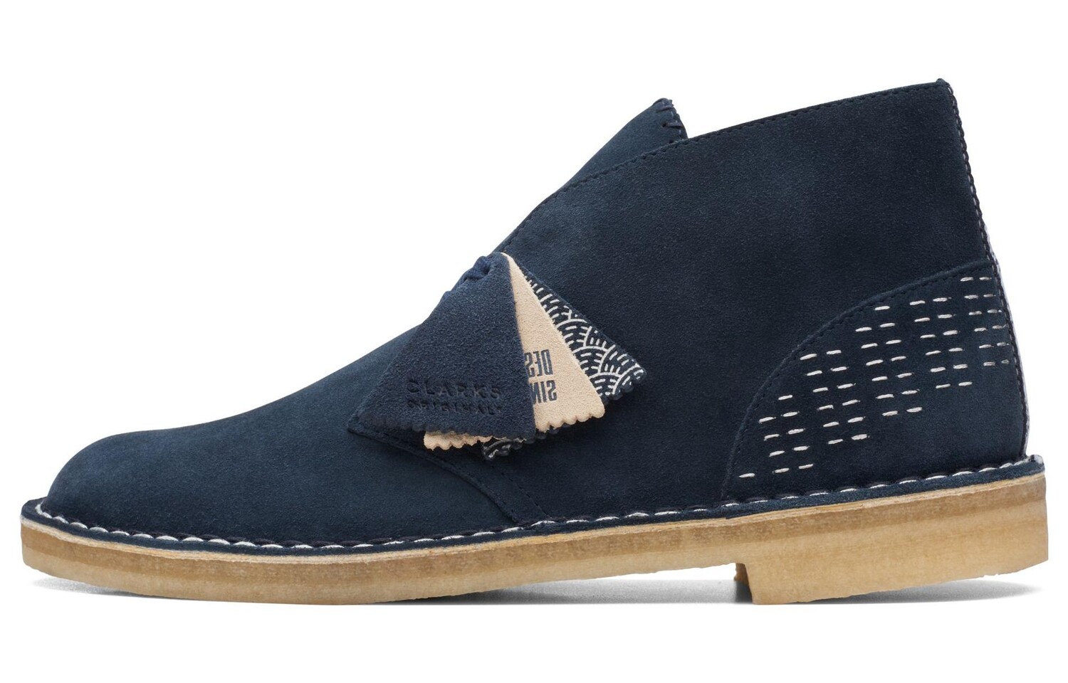 

Ботинки Desert Boot Navy Sashiko от Originals Clarks