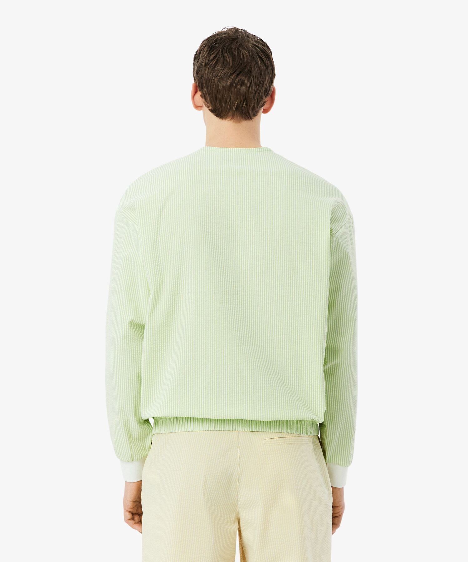 Ультрасухая прозрачная футболка-пуловер для футбола и гольфа LACOSTE, Light green — фото 3