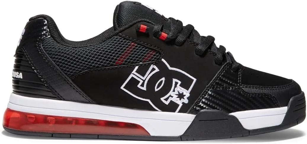 Универсальные кожаные лоферы DC Shoes для мужчин, белый/черный — фото 2