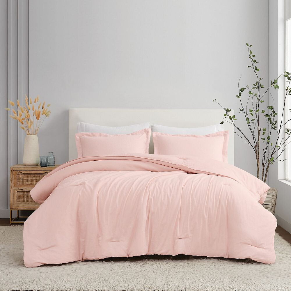 

Комплект льняных одеял Brooklyn Loom из 3 предметов, цвет Blush