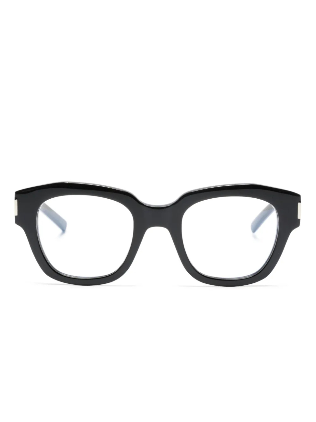 

Очки в квадратной оправе с логотипом Saint Laurent Eyewear, черный