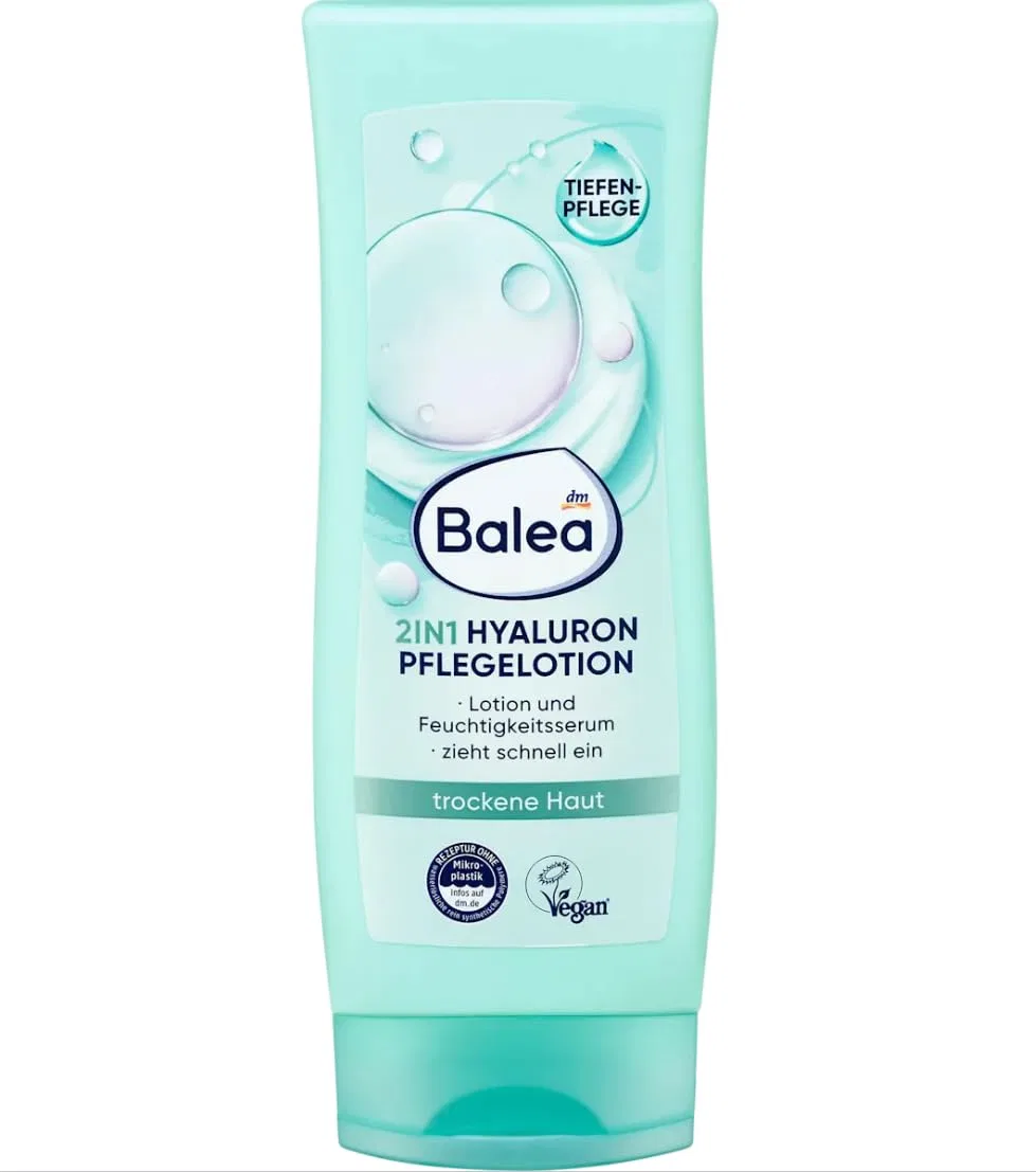 Набор Balea Hyaluronic Care: лосьон 200 мл, маска 16 мл, патчи для глаз 2 шт. + массажная щетка Balea Professional — фото 4