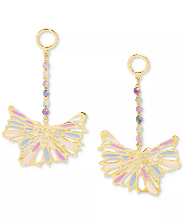 

Крупные серьги с 18-каратным золотом и смешанными драгоценными камнями Nectar Nectar New York, gld