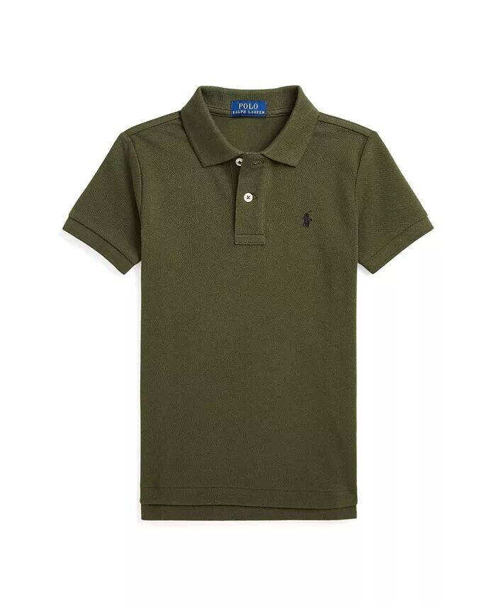 

Малыши и мальчики. Знаменитая сетчатая рубашка-поло Polo Ralph Lauren, зеленый