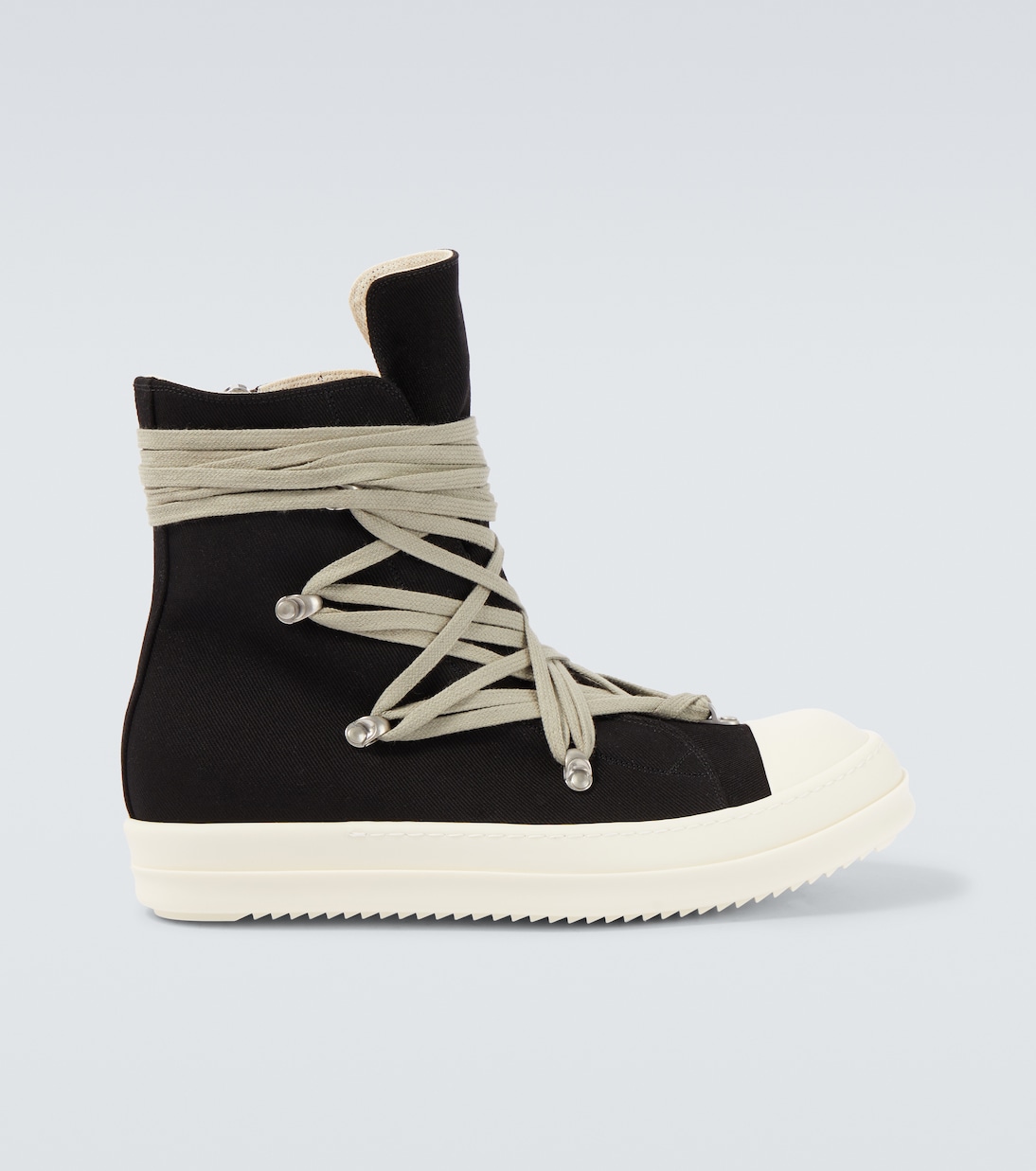 

Кроссовки Megalace на высокой платформе Rick Owens, Black\Milk\Milk