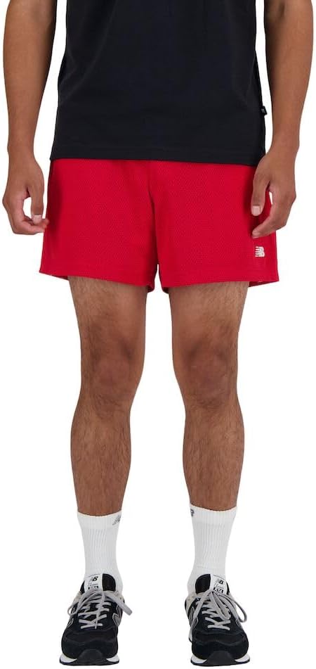 

Мужские спортивные шорты New Balance Essentials Mesh, 5 дюймов, Team Red