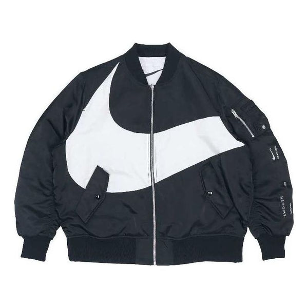 

Куртка Nike big swoosh bomber jacket 'Black', черный