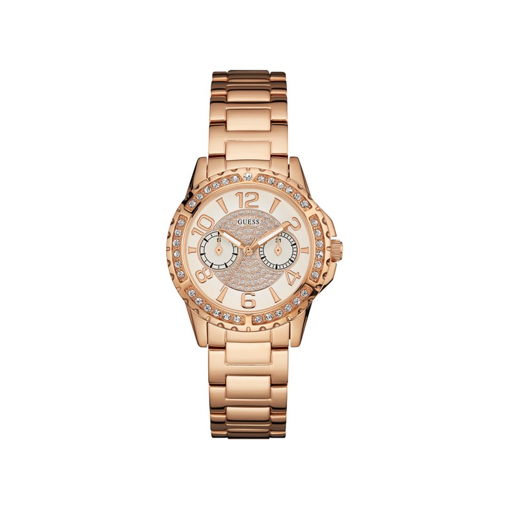 

Часы из стали в розовом золоте GUESS