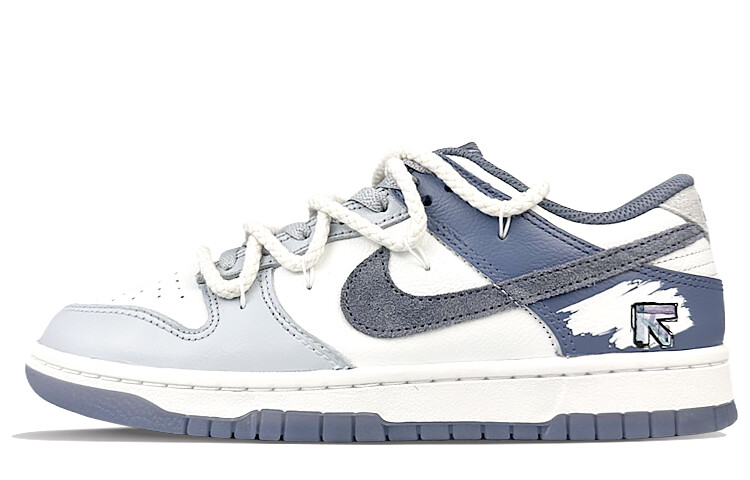

Кроссовки Nike Dunk Skateboarding Shoes Men Low-top Gray, белый