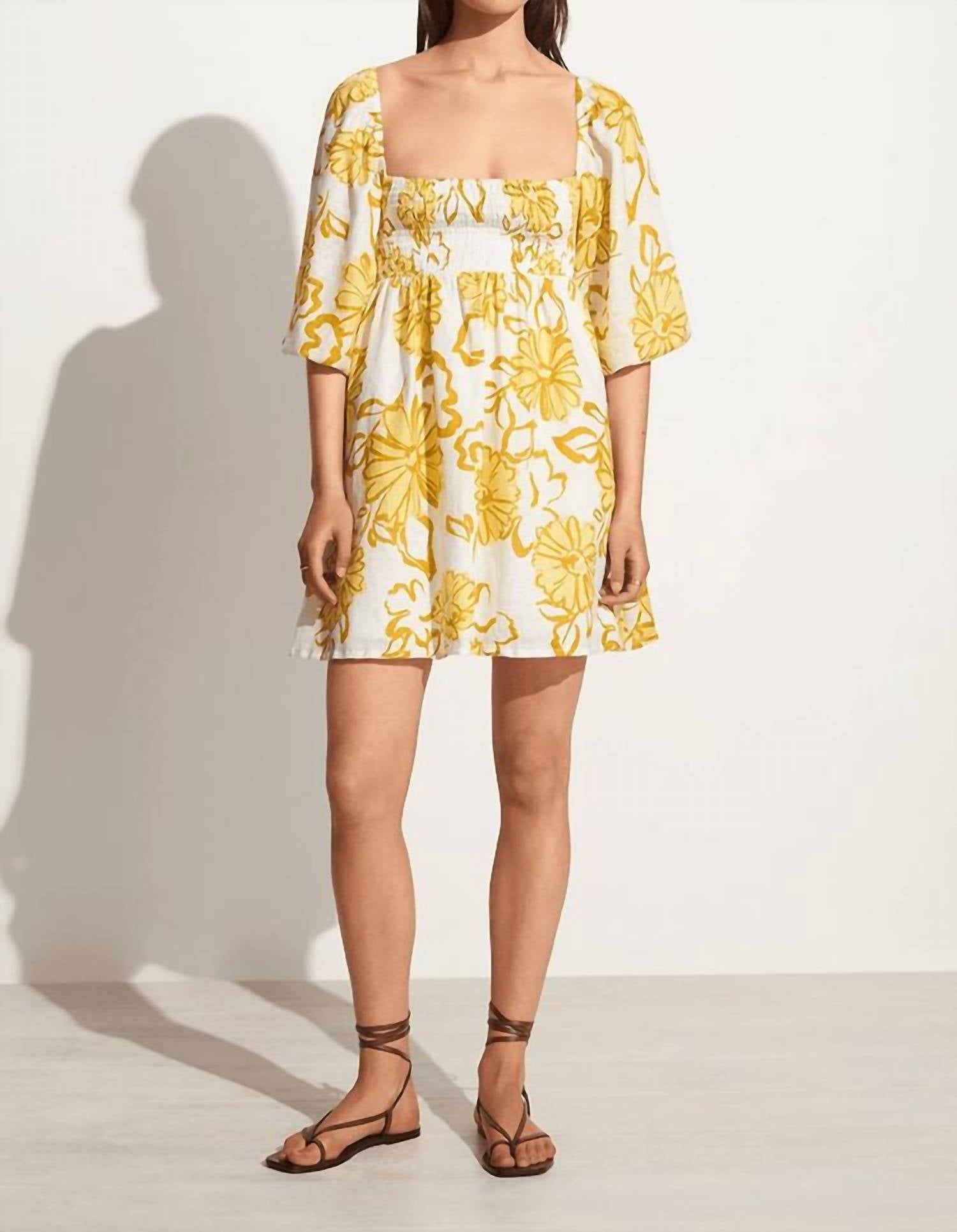 

Мини-платье Dallia с цветочным принтом Cagliari FAITHFULL THE BRAND, цвет cagliari floral print