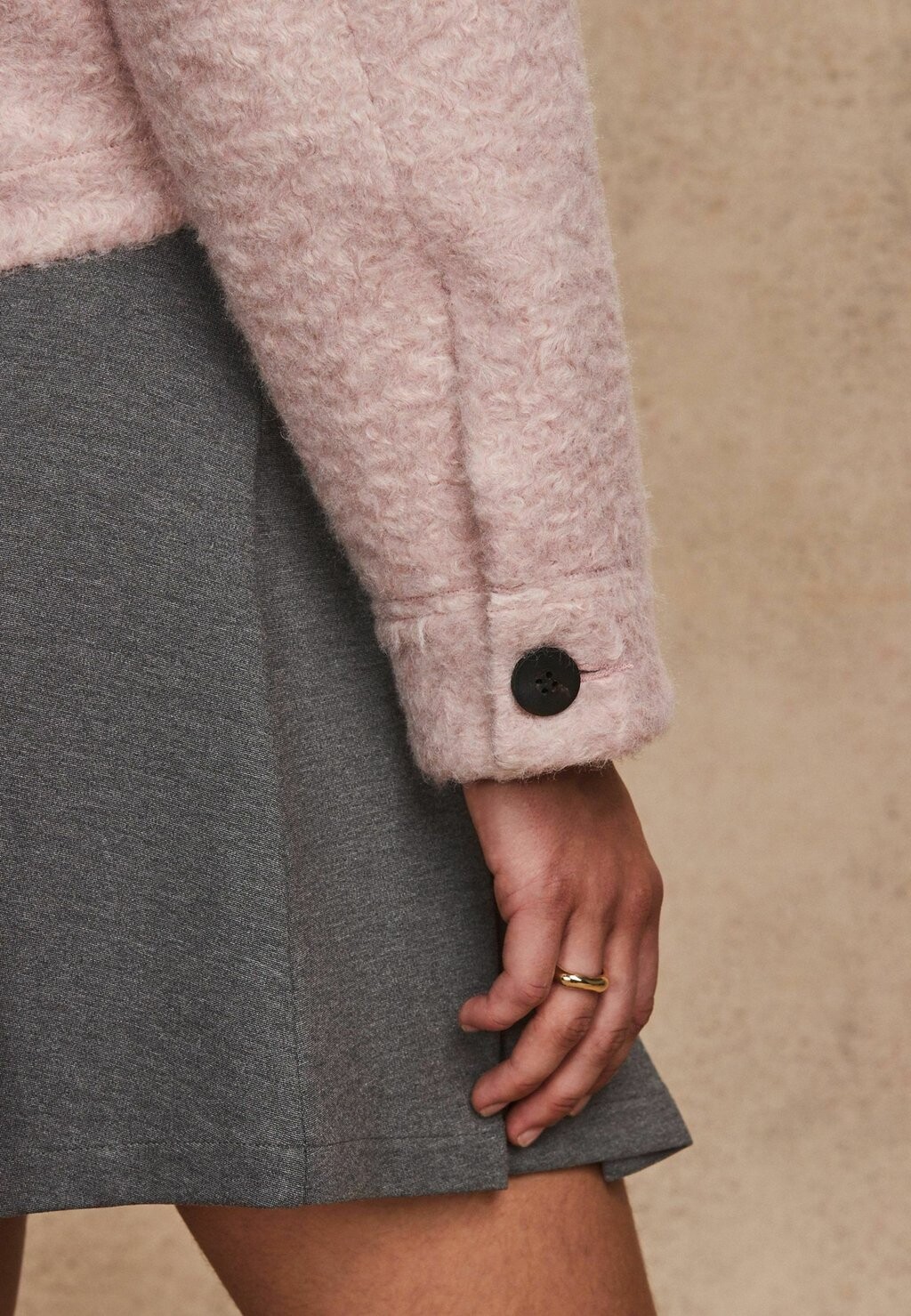 

Легкая куртка BOUCLE CROPPED BOXY REGULAR FIT Next, розовый