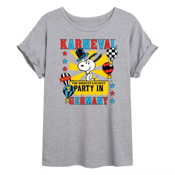 

Футболка Juniors' peanuts karneval germany oversize Licensed Character, серый